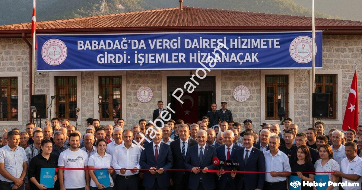 "Babadağ’da Vergi Dairesi hizmete girdi: İşlemler hızlanacak" başlıklı haber için fotorealistik, pro