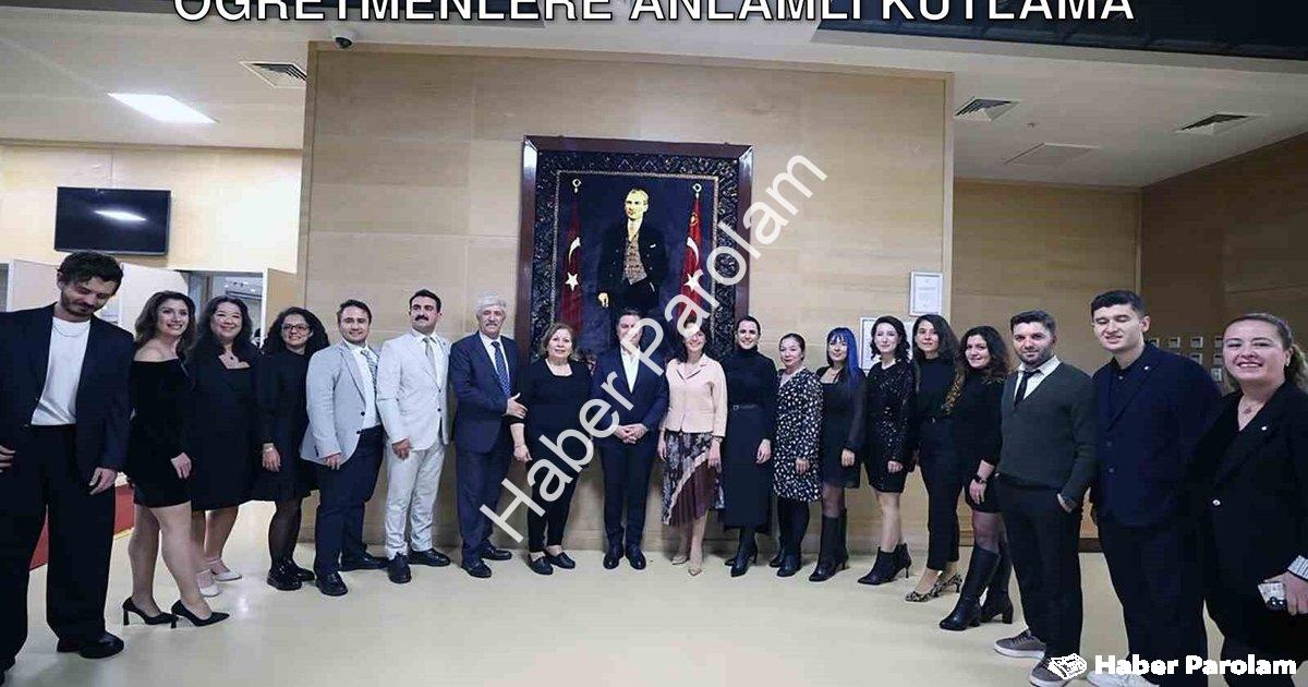 "Muğla Büyükşehir Belediyesi'nden Öğretmenlere Anlamlı Kutlama" başlıklı haber için fotorealistik, p