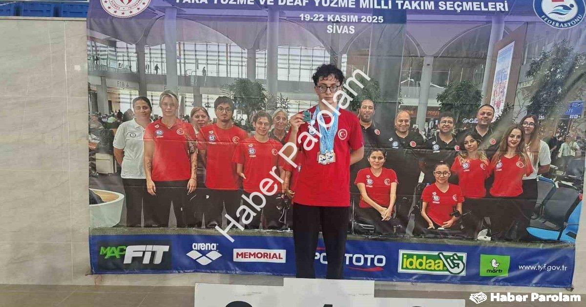 "Sivas'ta Aydınlı Sporcu Beş Madalya ile Döndü" başlıklı haber için fotorealistik, profesyonel bir h