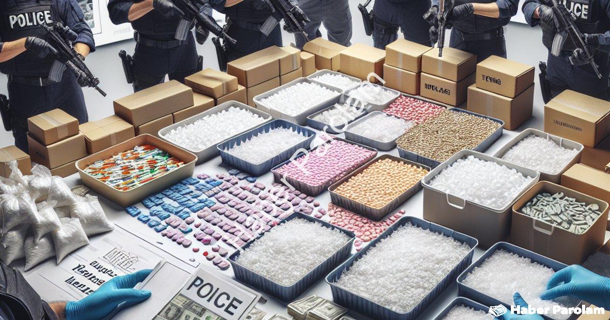 "İzmir'de Zehir Tacirlerine Büyük Darbe: Binlerce Hap ve Metamfetamin" başlıklı haber için fotoreali