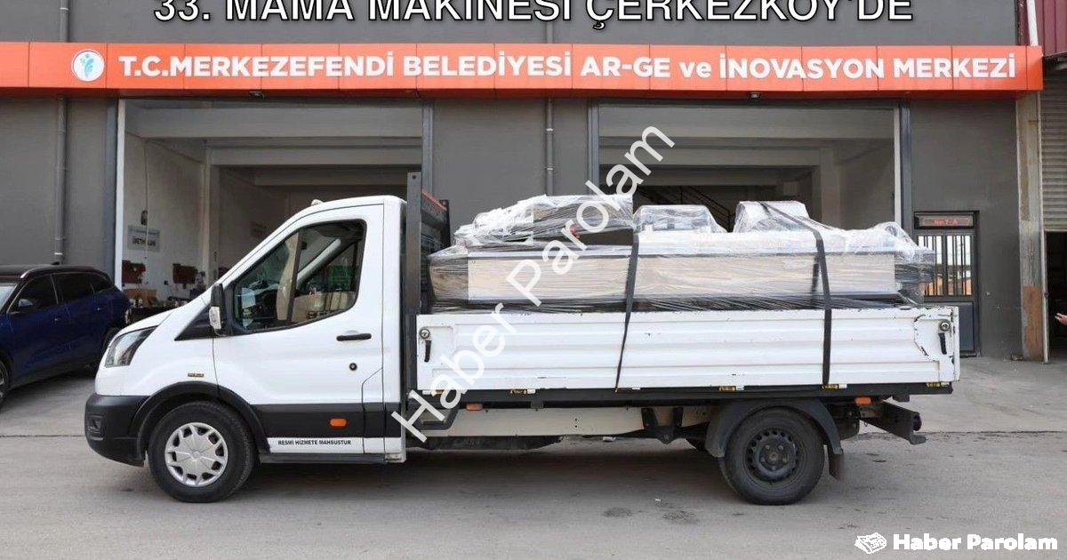 "Merkezefendi Belediyesi'nden Örnek Proje: 33. Mama Makinesi Çerkezköy'de" başlıklı haber için fotor