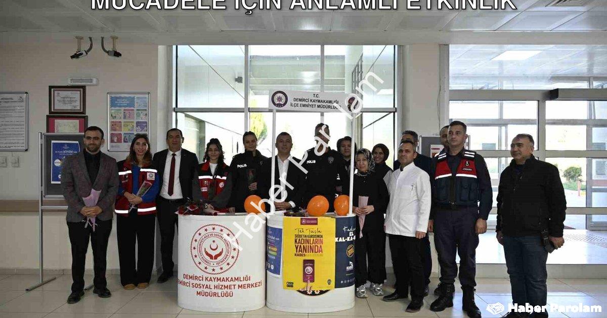 "Demirci'de Kadına Yönelik Şiddetle Mücadele İçin Anlamlı Etkinlik" başlıklı haber için fotorealisti