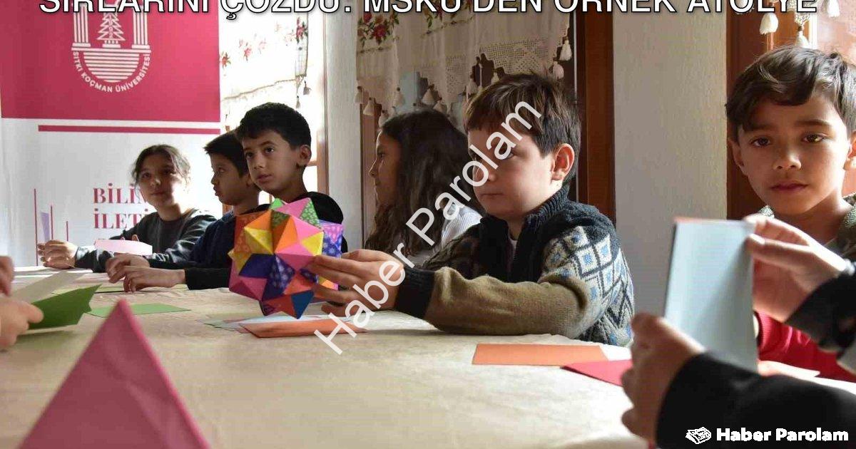 "Minik Eller Origami ile Geometrinin Sırlarını Çözdü: MSKÜ'den Örnek Atölye" başlıklı haber için fot