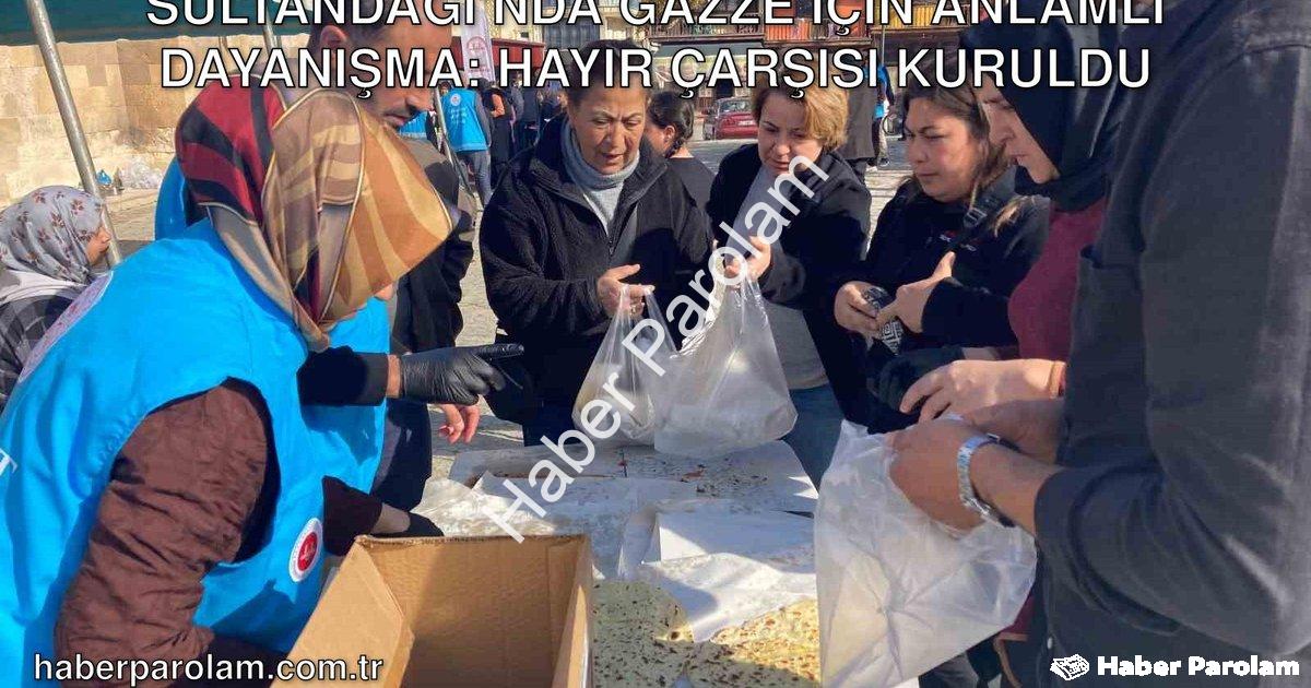 "Sultandağı’nda Gazze İçin Anlamlı Dayanışma: Hayır Çarşısı Kuruldu" başlıklı haber için fotorealist