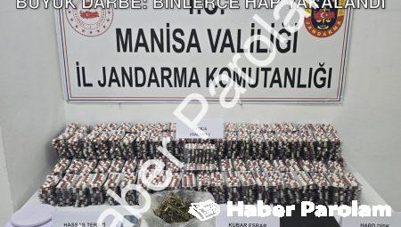Manisa Turgutlu’da Zehir Tacirlerine Büyük Darbe: Binlerce Hap Yakalandı