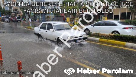 Aydın’da Bereketli Hafta Sonu: İlçe İlçe Yağış Miktarları Belli Oldu