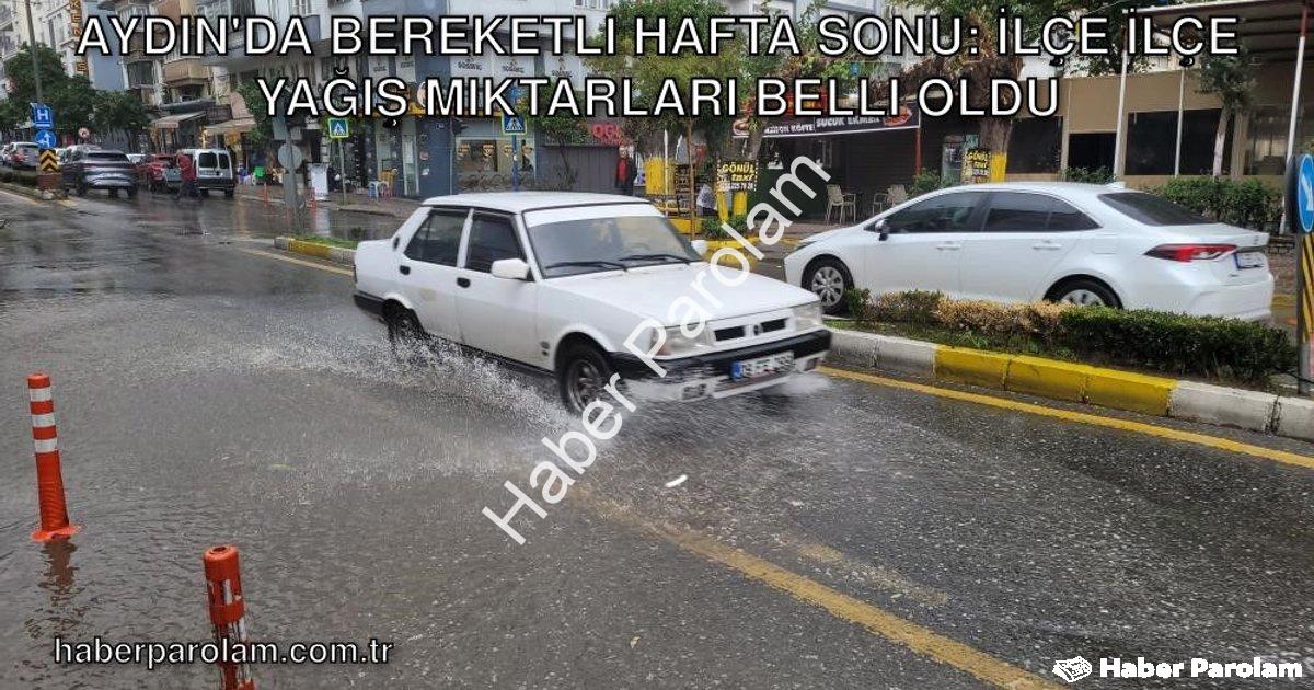 "Aydın'da Bereketli Hafta Sonu: İlçe İlçe Yağış Miktarları Belli Oldu" başlıklı haber için fotoreali