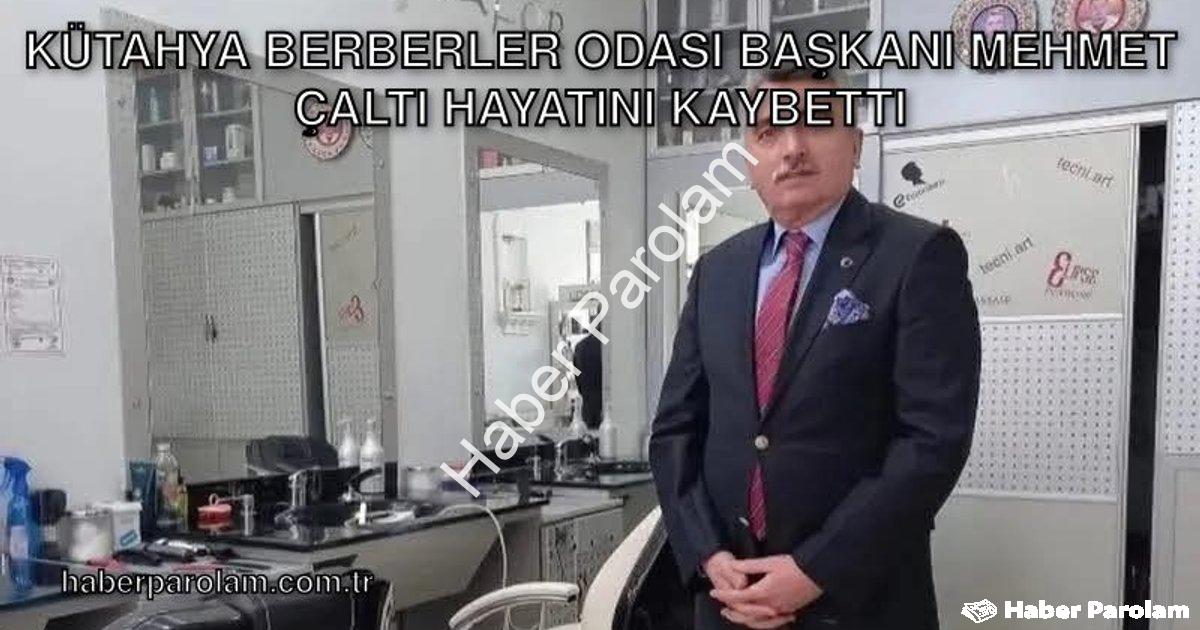"Kütahya Berberler Odası Başkanı Mehmet Çaltı Hayatını Kaybetti" başlıklı haber için fotorealistik,