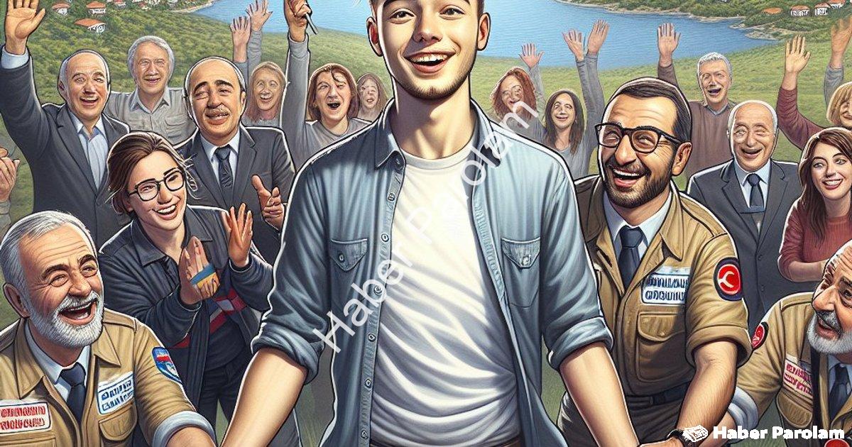 "Uşak Banaz'da Mutlu Son: Kayıp Genç Ekiplerce Sağ Salim Bulundu" başlıklı haber için fotorealistik,