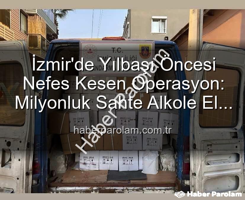 kaçak alkol - İzmir'de Yılbaşı Öncesi Nefes Kesen Operasyon: Milyonluk Sahte Alkole El Konuldu!