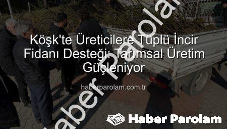 Köşk’te Üreticilere Tüplü İncir Fidanı Desteği: Tarımsal Üretim Güçleniyor