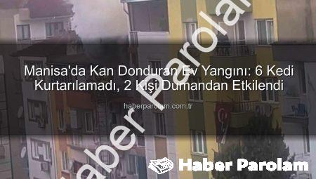Manisa’da Kan Donduran Ev Yangını: 6 Kedi Kurtarılamadı, 2 Kişi Dumandan Etkilendi