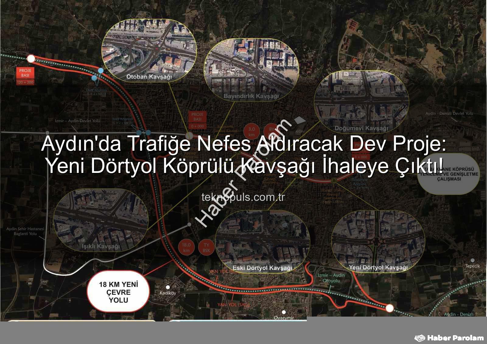 Köprülü Kavşak - Aydın'da Trafik Çilesine Dev Çözüm: Yeni Dörtyol Köprülü Kavşağı İhaleye Çıktı!